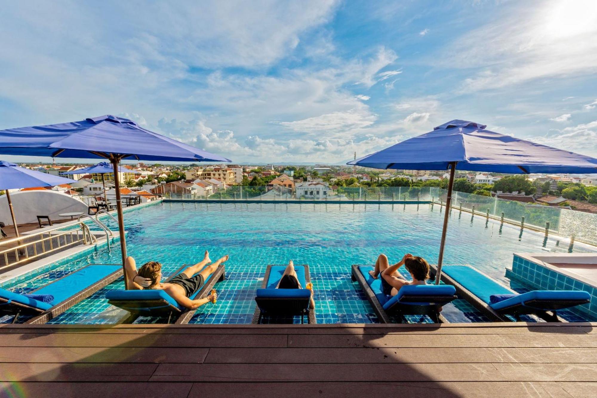Qualia De Hotel Hoi An - Rooftop Bar City View Exteriér fotografie